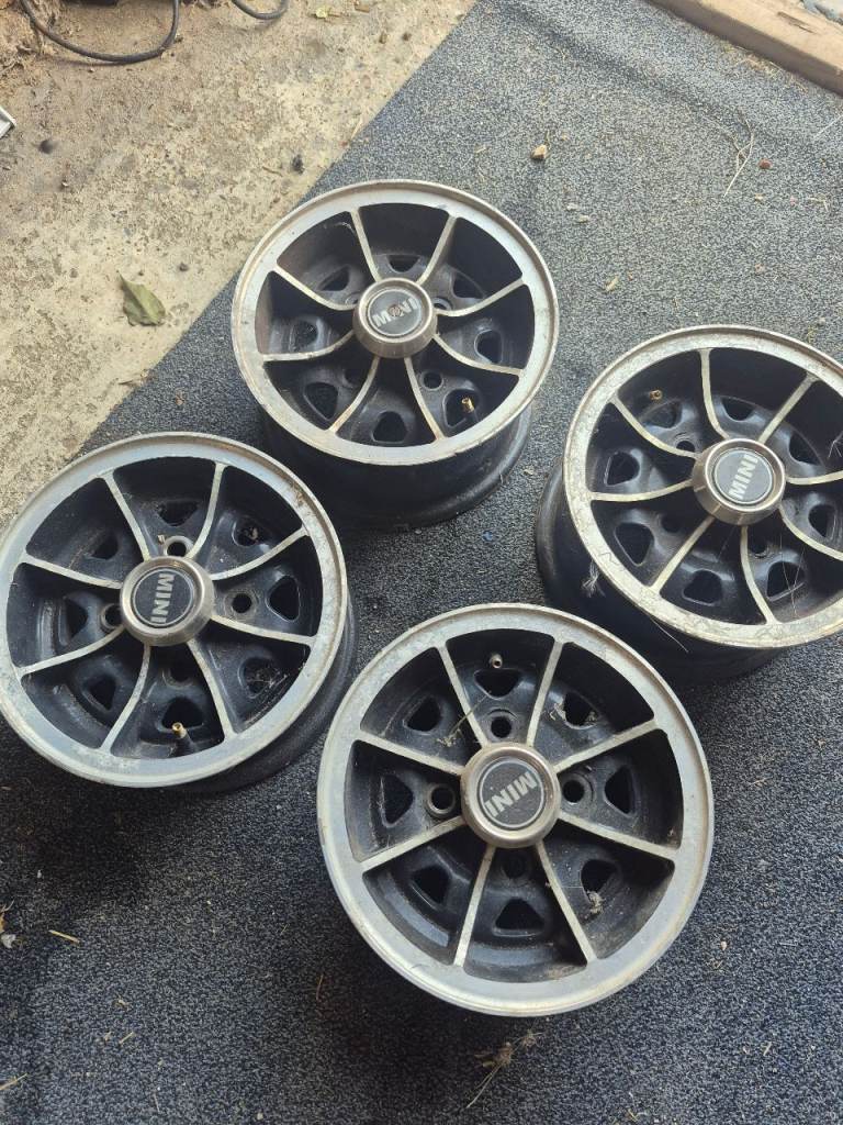 classic mini alloy wheels x4