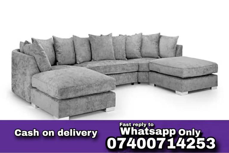 🌟 Luxurious U‑Shaped Scatter Back Sofa – Multiple Colours with Free Delivery