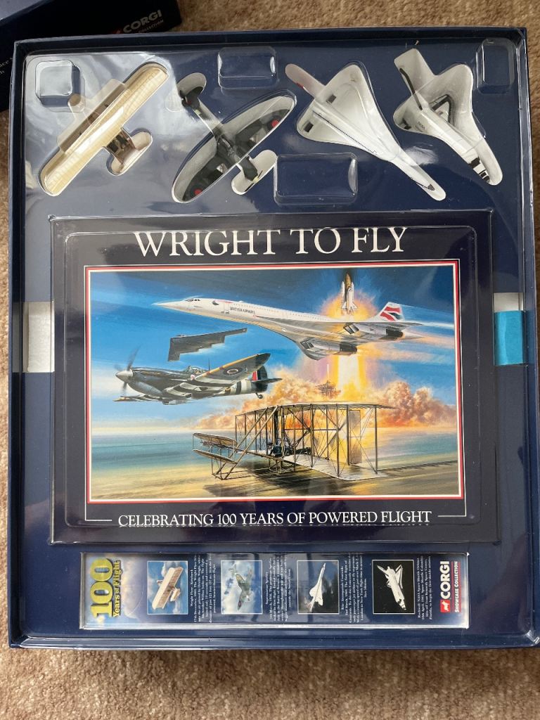 Corgi Wright to Fly Model Aircraft Set – New in Box