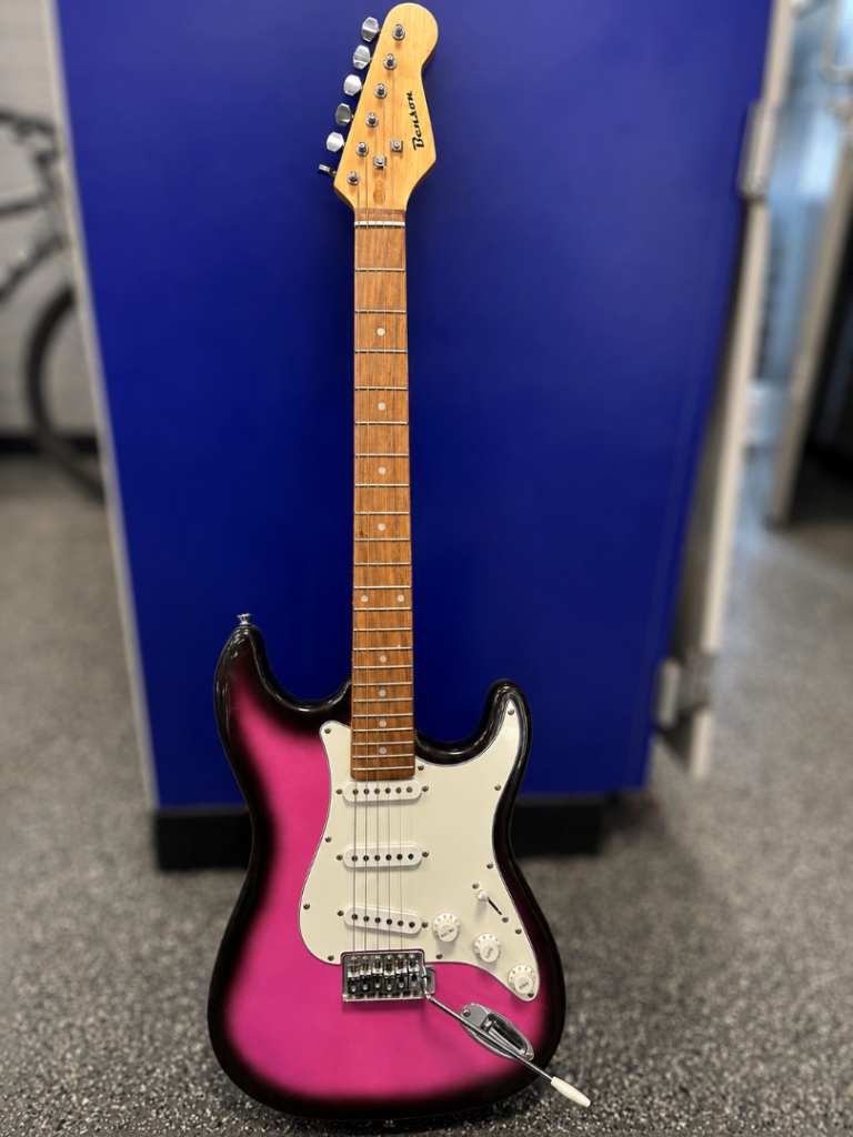 Benson Electric Guitar – Pink/Black Sunburst