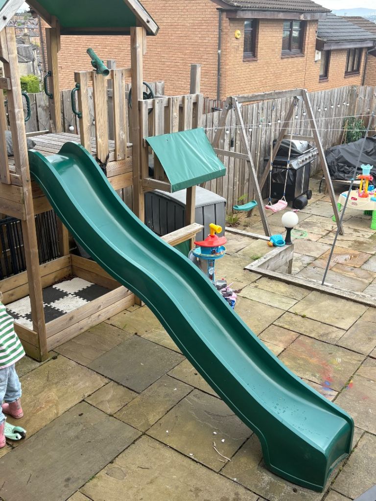 10ft Rebo Slide Add-on for Garden Climbing Frame