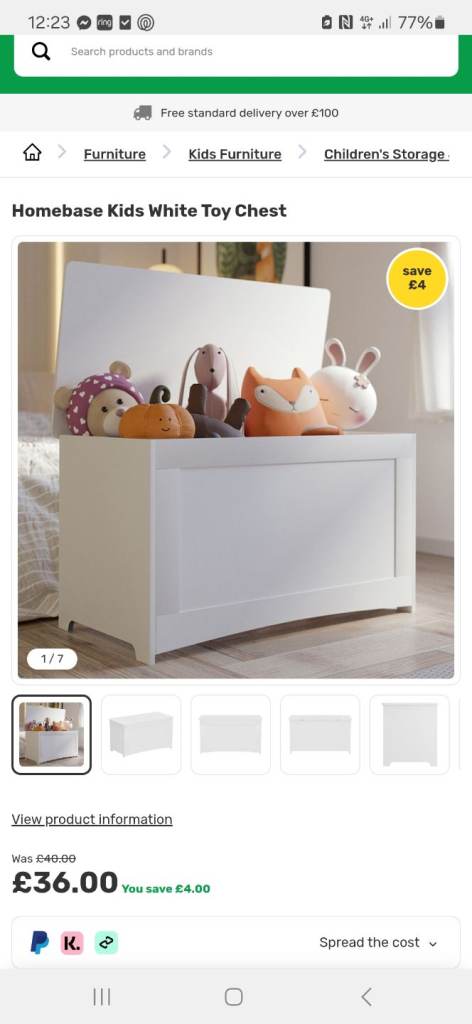 Kids boy box white wood