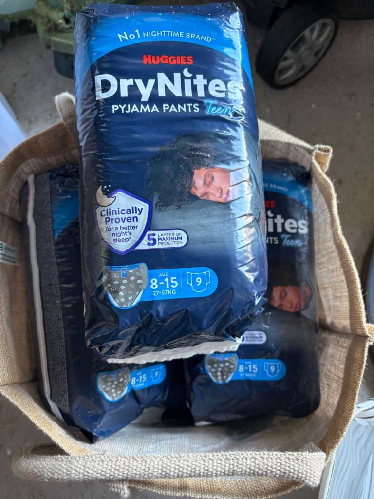 image for 5 x unopened bags of Drynites pyjama pants (8-15kg) - 45 in total
