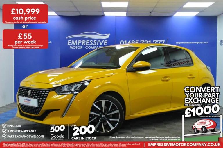 2020 20 PEUGEOT 208 1.2 PURETECH ALLURE HATCHBACK 5DR PETROL MANUAL EURO 6 (S/S)