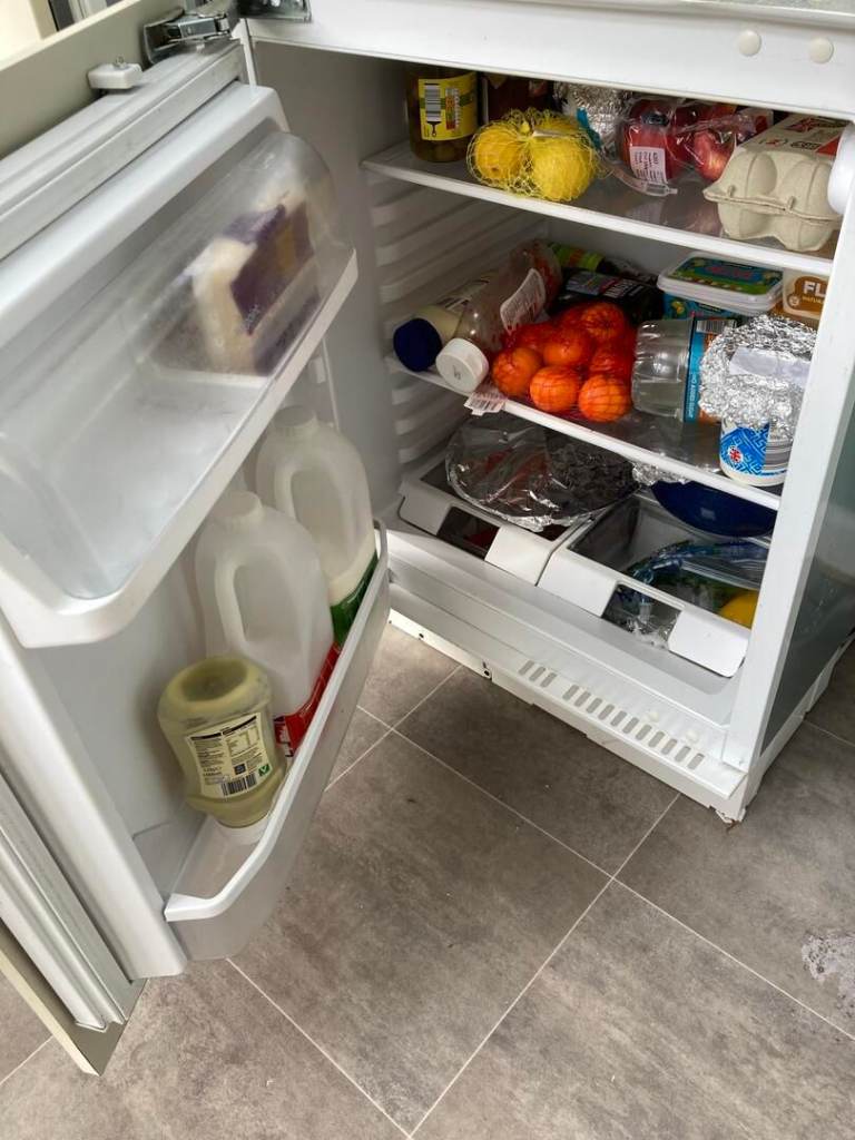 Hotpoint under counter fitted fridge 