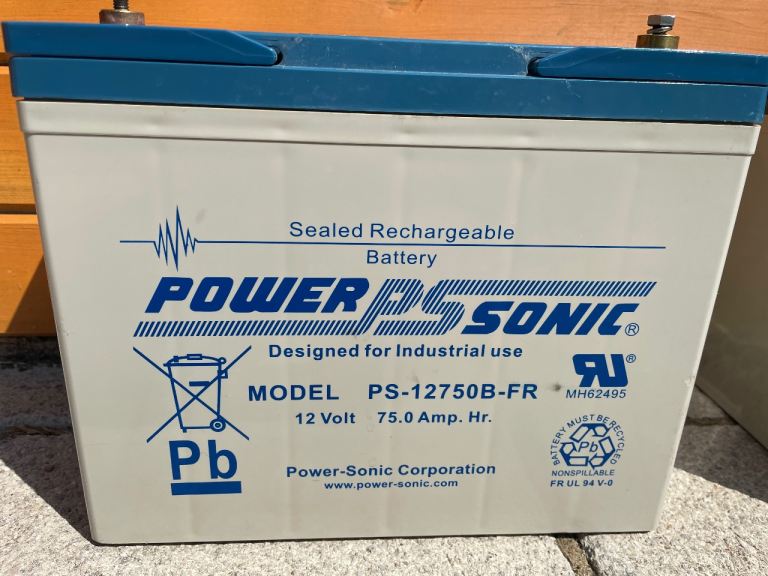 Powersonic 12v 75ah leisure battery