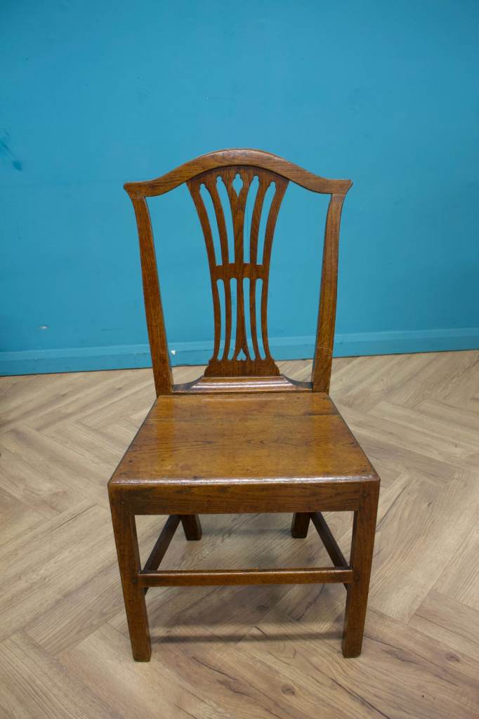 antique georgian welsh oak bedroom bathroom dining chair 