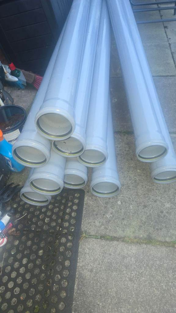 3m  -  110mm grey pipe