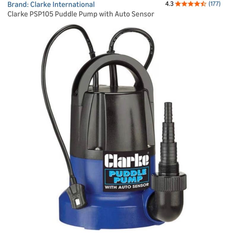 Clarke puddle pump psp105
