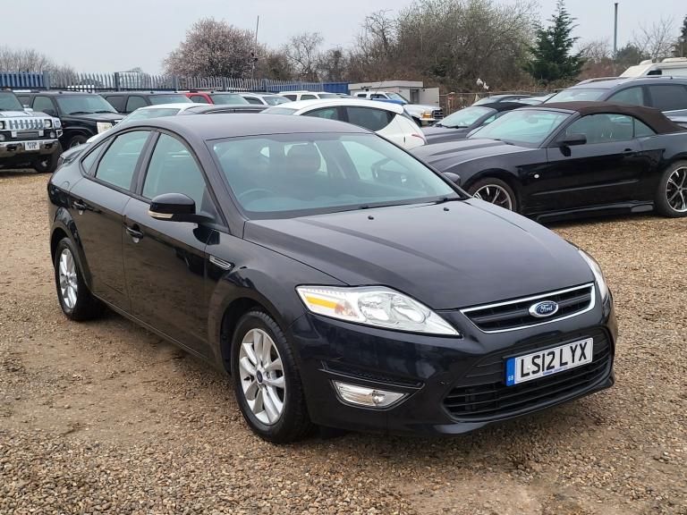 2012 FORD MONDEO 1.6 TDCi ECO ZETEC 5dr [Start Stop] BLACK £35 A YEAR ROAD TAX 