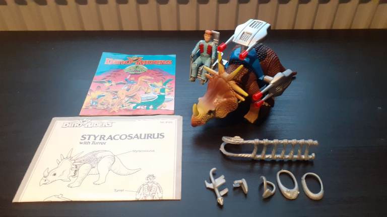 Tyco Dino Riders Styracosaurus and Turret set
