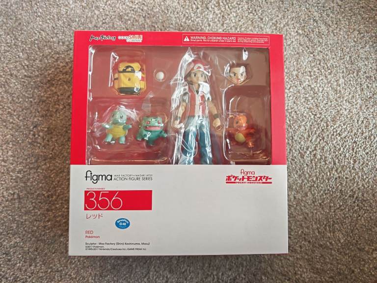 Figma 356 Red Pokémon Action Figure Set – NEW