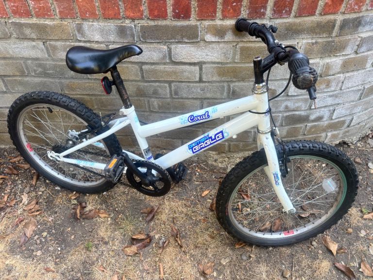 British Eagle Core 20” Kids Mountain Bike MTB White – Working