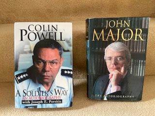 Two hardback autobiographies