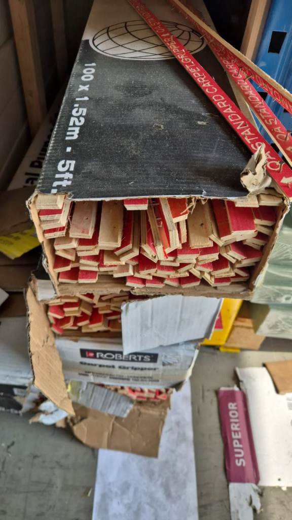 Concrete Gripper. use in carpet installations with a concrete sub floor. £27 Per Box (100 Pieces)