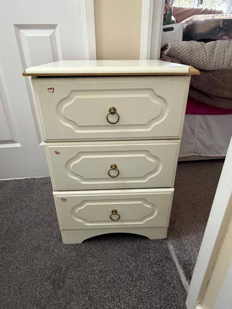 White Drawers