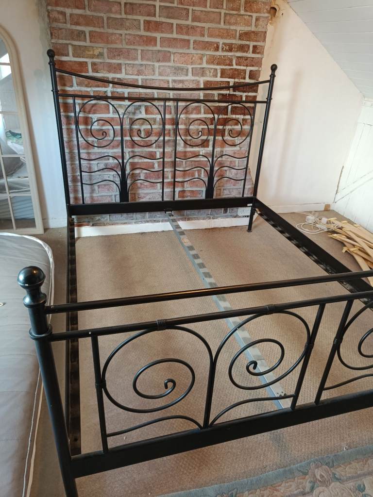 King Sized Metal Bed IKEA