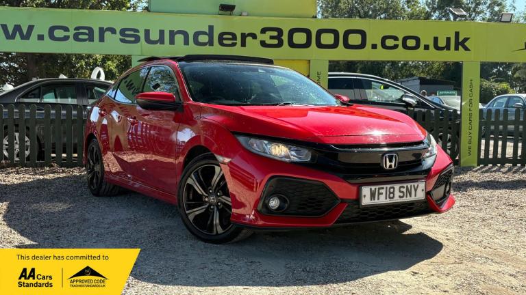 2018 Honda Civic 1.0 Civic EX VTec 5dr Hatchback Petrol Manual