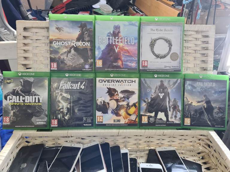 Xbox One Games Bundle: Call of Duty, Fallout 4, Overwatch, Battlefield V, Ghost Recon