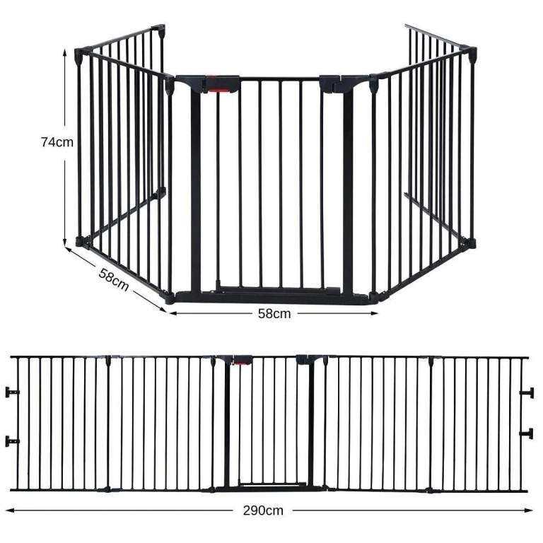 5 Panel Baby Pet Safety Gate