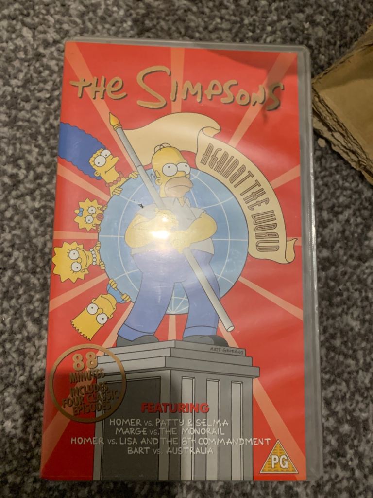 The Simpsons Against the World VHS Tape – Good Condition