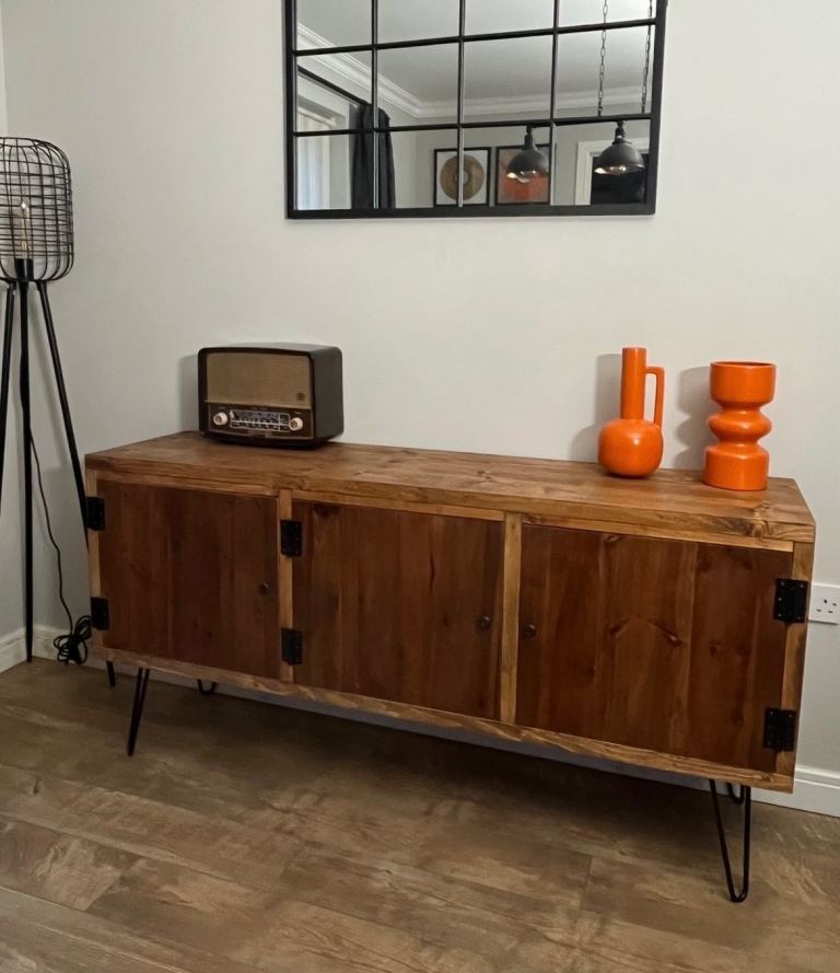 Selection of my reclaimed wood industrial style tv cabinets/sideboards