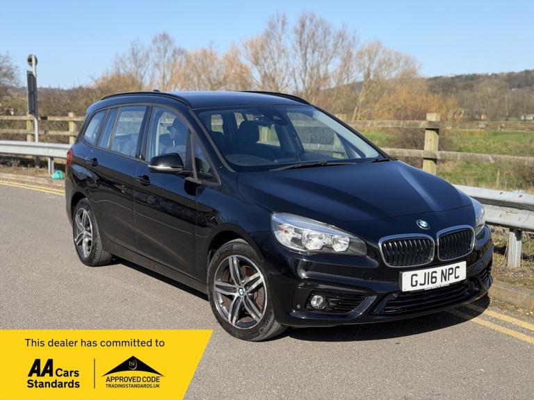 2016 BMW 2 SERIES GRAN TOURER 218i 1.5 M SPORT BLACK 7 SEATER HPI CLEAR  