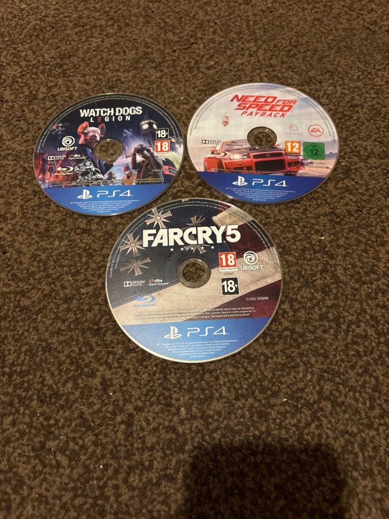 PS4 Games Bundle: Watch Dogs, Need for Speed, Far Cry 5
