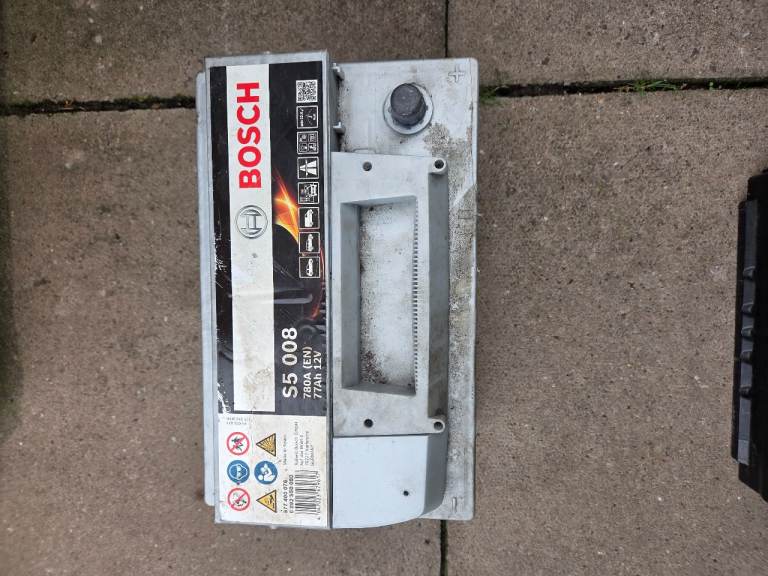 Bosch S5008 CAR BATTERY 096 12V 77ah 780cca HEAVY DUTY MAINTENANCE FREE