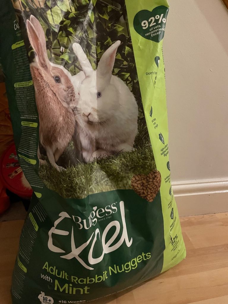 Burgess Excel rabbit nuggets approx 5kg