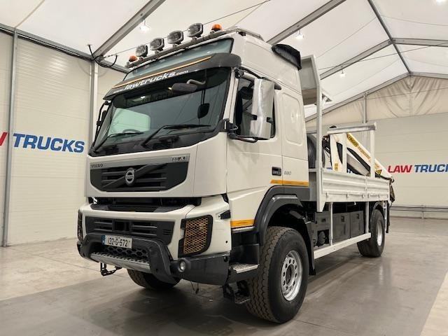 Volvo FM 330 4x4 Dropside Cargo Truck Crane