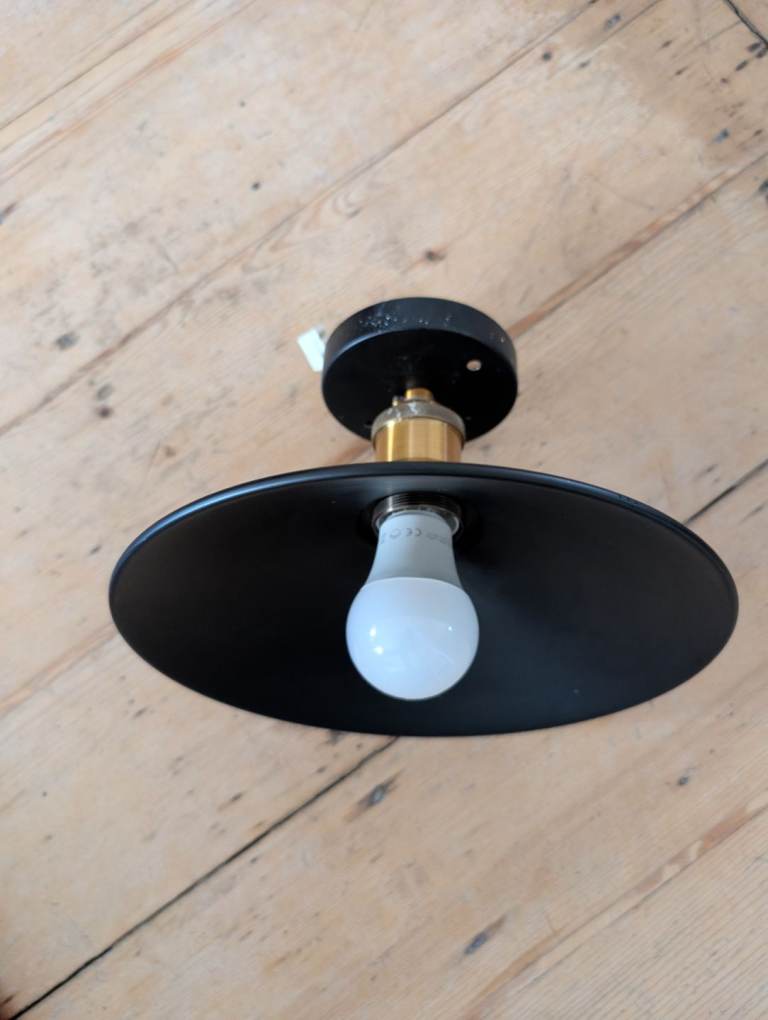 Designer industrial style Black and gold ceiling light