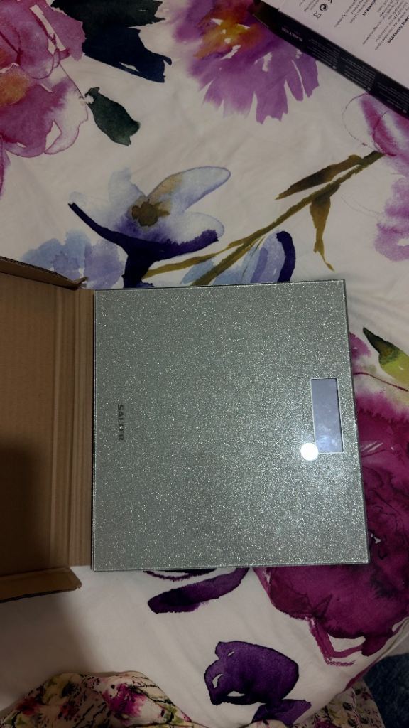 Salter Silver Glitter Personal Scale - Brand New in Box