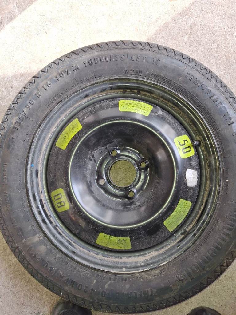 4 stud continental space saver tyre 