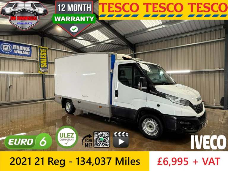 2021 21 Reg Iveco Daily 2.3 35S14 LWB Fridge Freezer 8 Speed Hi-Matic Auto + VAT