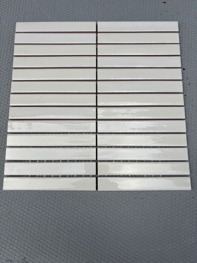 150x20mm ceramic tiles on mesh sheets 292x295mm 