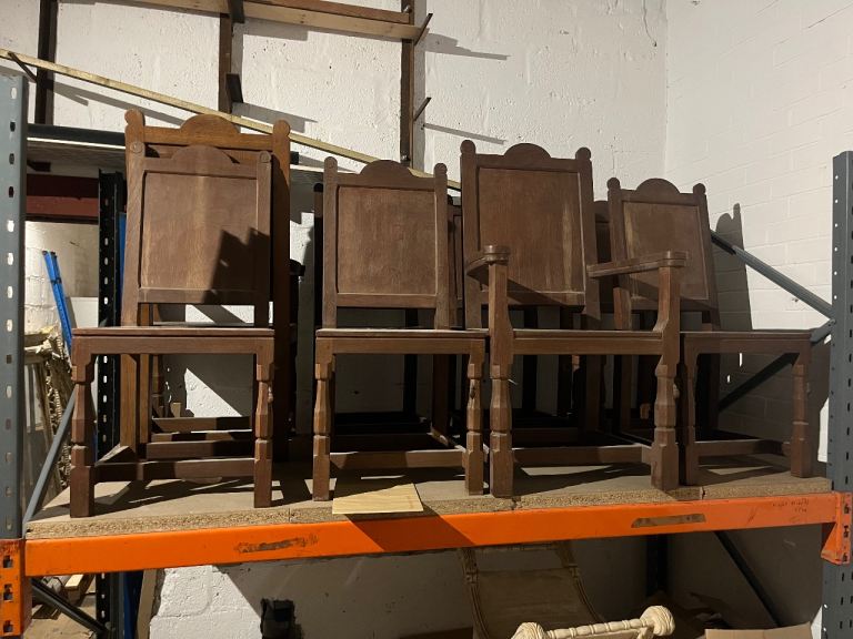 Robert Thompson Mouseman dining chairs 