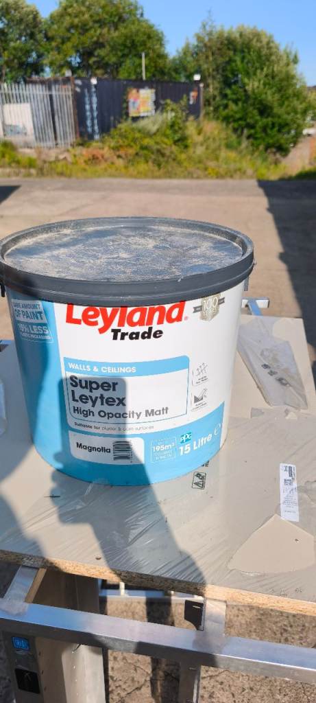 Leyland Trade Super Leytex Magnolia Paint 15L - Brand New - unopened