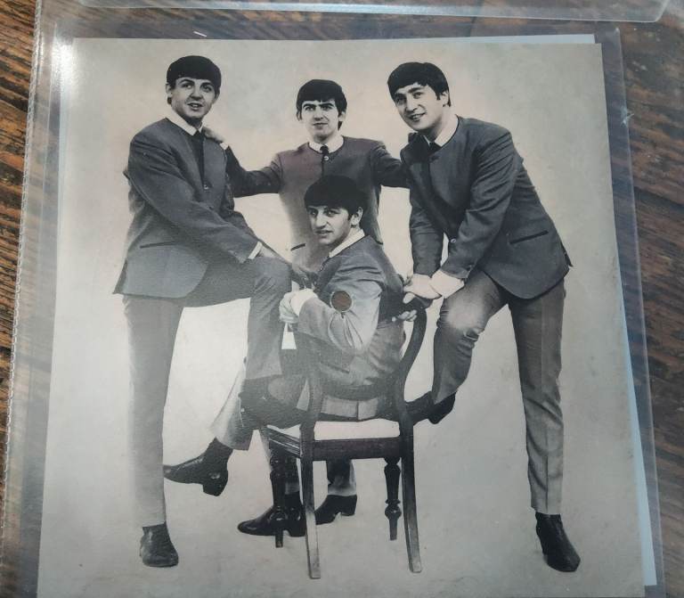 The Beatles love me do square 7 inch picture disc single mint 