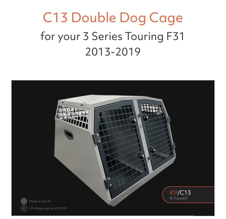Excellent Trans K9 Car Crate for large dog (s)