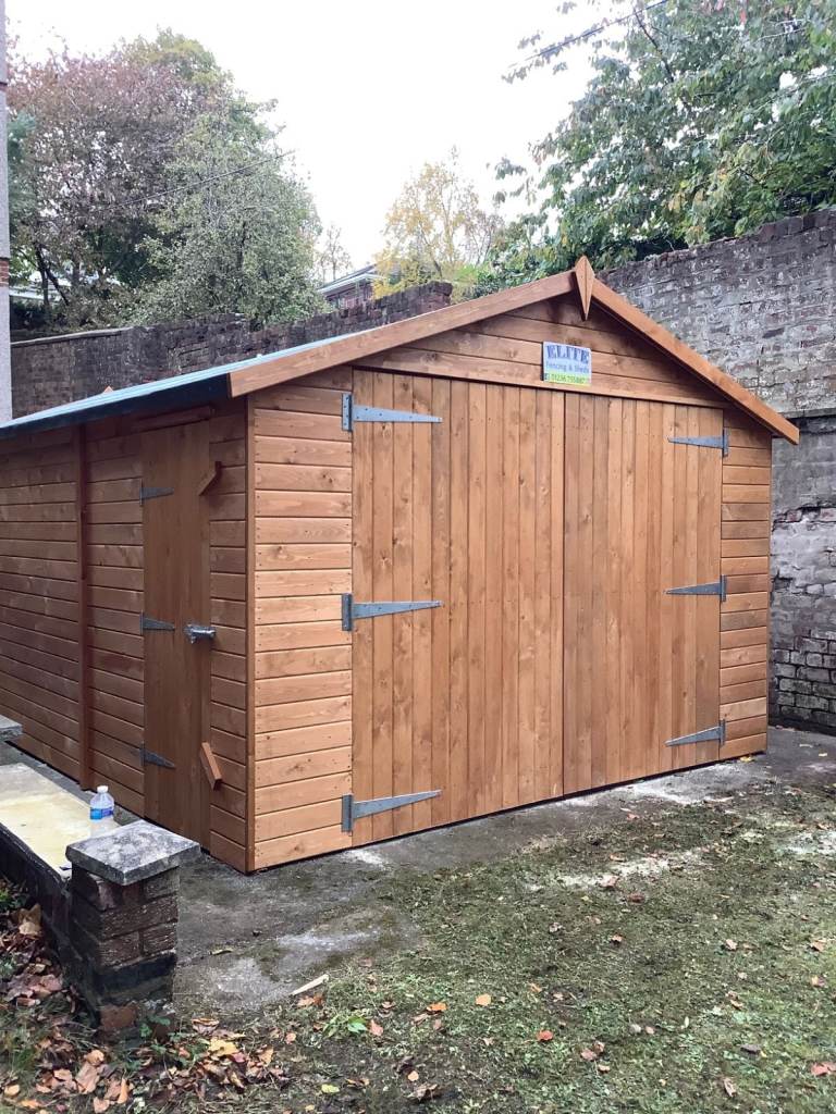 20x10 Garage 20mm Log effect SUPPLIED & FITTED FOR YOU 