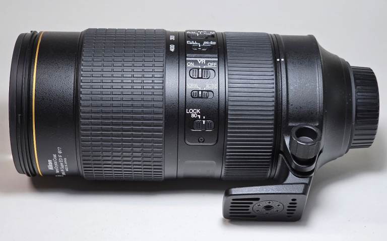 A brand new Nikon AF-S 80-400mm f4.5-5.6G ED IF VR Nano lens. Boxed.