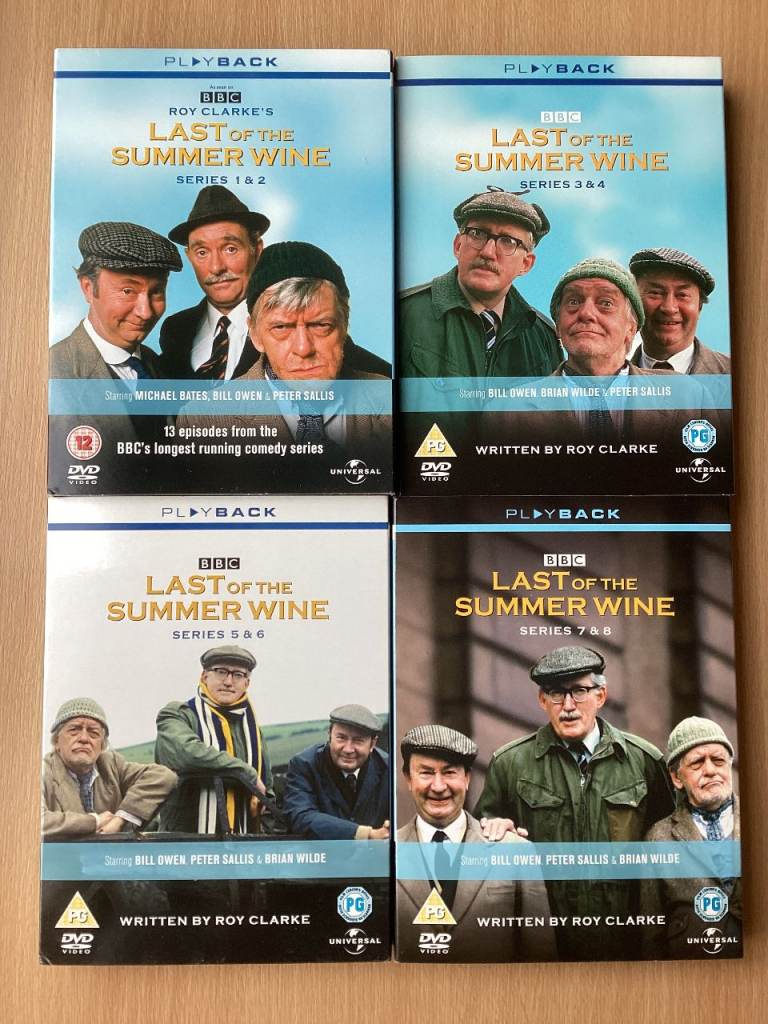 Lot of 4 LAST OF THE SUMMER WINE DVD Box Sets Series 1-8 bbc classic sitcom comedy