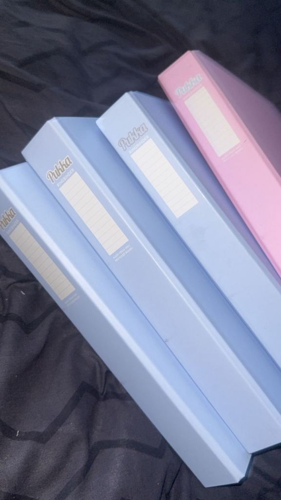 Set of 4 Pukka Ring Binders – Brand New, Pastel Colours