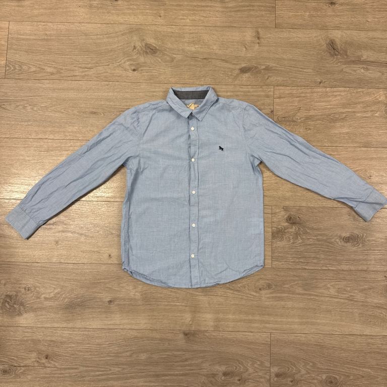Boys H&M Light blue button up shirt - 11/12 yrs
