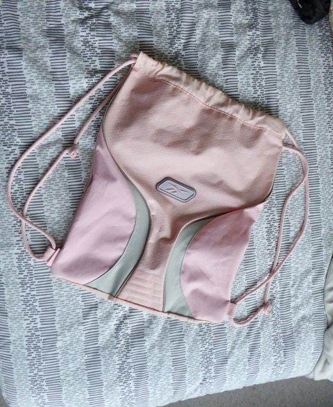 Reebok Pink Drawstring Sports Bag