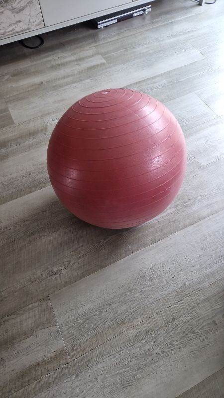 Red exercise ball approx 55cm