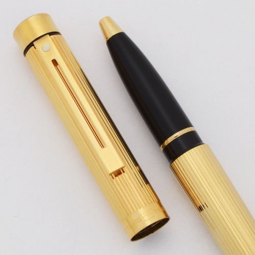 Vintage Sheaffer Targa 1006 White Spot Rollerball Pen • Electro-Plated Gold