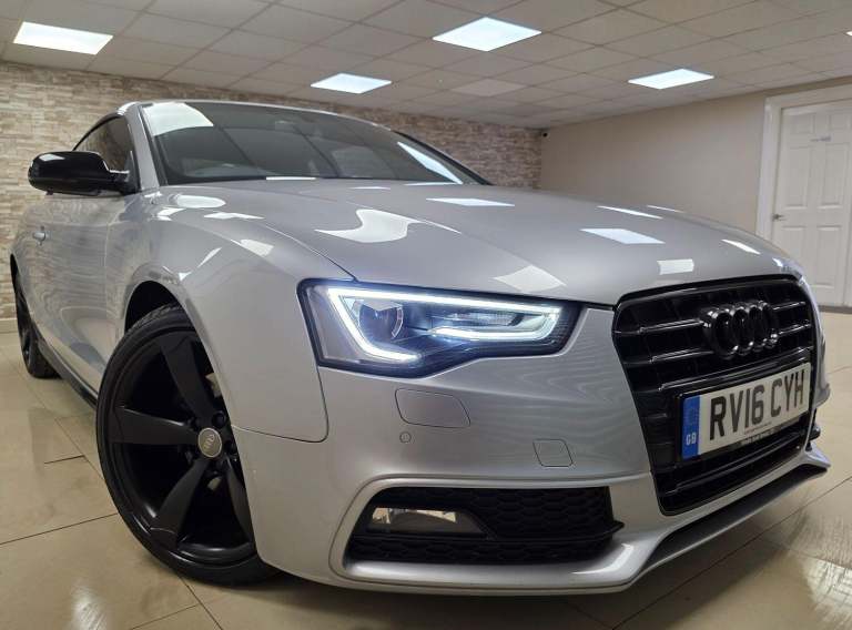 AUDI A5 2.0 TDI Black Edition Plus Silver Auto Diesel WARRANTY 12 MONTHS MOT