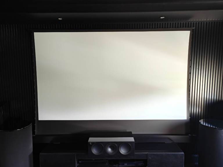 VividStorm S White Cinema Electric Tension Floor Rising 110 inch Projector Screen for sale!